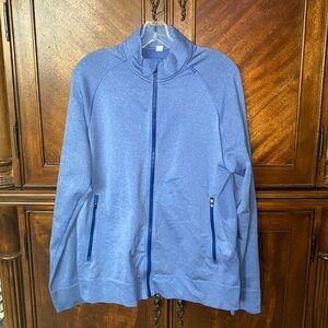 Lululemon Mens Pulse Jacket Full Zip Heathered Riviera Blue Size Medium Preowned